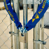 LockAid 3/8" (10mm) x 9ft Security Chain with Chain Sleeve and Stainless Steel Padlock - SCLK9