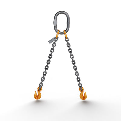 1/2" DOG DOUBLE LEG DOMESTIC ALLOY CHAIN SLING G100 - WLL 26,000 LBS