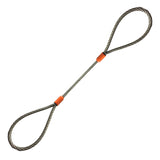 3/8" Single Leg Wire Rope Sling Standard Eyes Each End T011 - WLL: 1.4 Tons