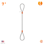 1" Single Leg Eye-Eye Wire Rope Sling