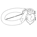 3,300 lbs Fusion Tools LockJaw Synthetic Shackle, Lifting Rated - 15-0250