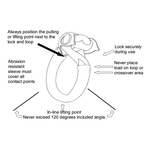 3,300 lbs Fusion Tools LockJaw Synthetic Shackle, Lifting Rated - 15-0250