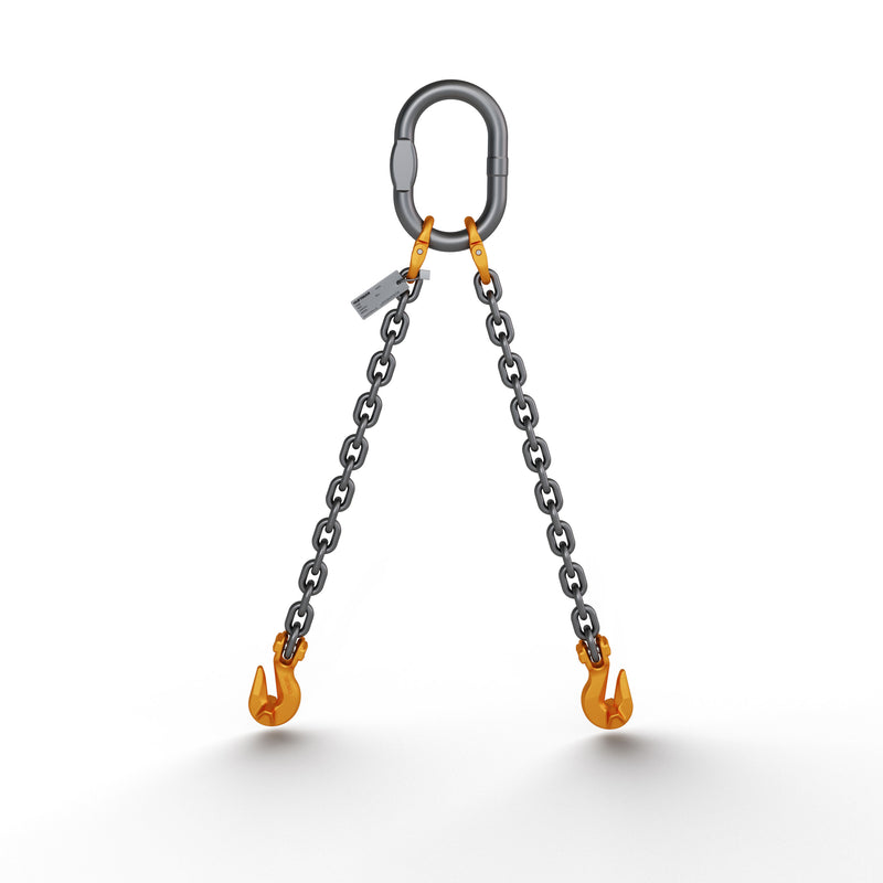 1/2" DOG DOUBLE LEG DOMESTIC ALLOY CHAIN SLING G100 - WLL 26,000 LBS