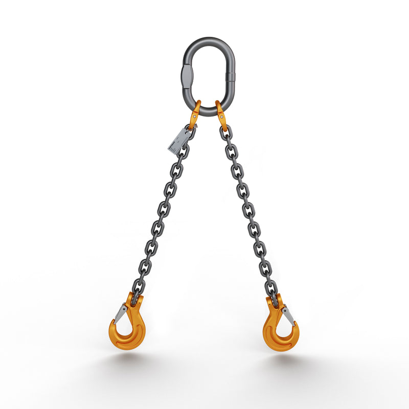 1/2" DOS DOUBLE LEG DOMESTIC ALLOY CHAIN SLING G100 - WLL 26,000 LBS