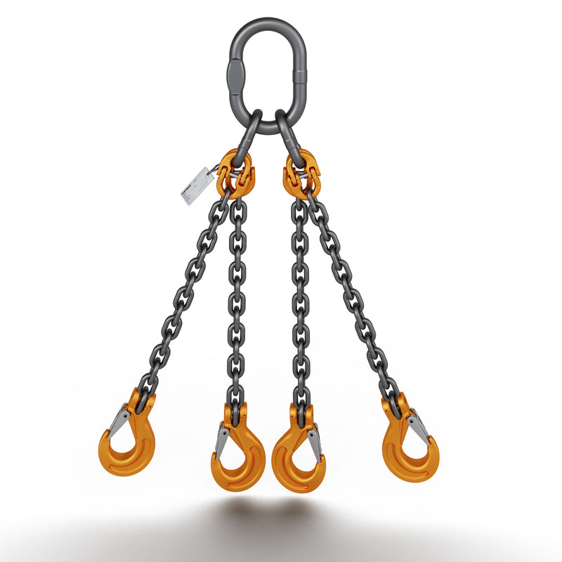 5/8" QOS FOUR LEG DOMESTIC ALLOY CHAIN SLING G100 - WLL 58,700 LBS