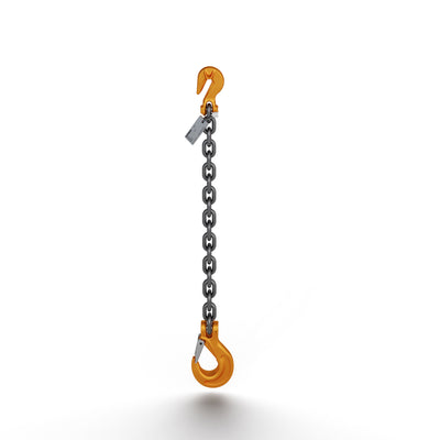 1/2" SGS SINGLE LEG DOMESTIC ALLOY CHAIN SLING G100 - WLL 15,000 LBS
