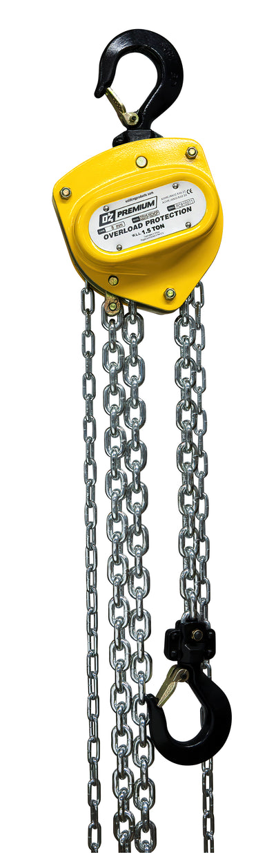 OZ Lifting 3000lbs 1.5 Ton Premium Chain Hoist 30 ft lift with overload protection – OZ015-30CHOP