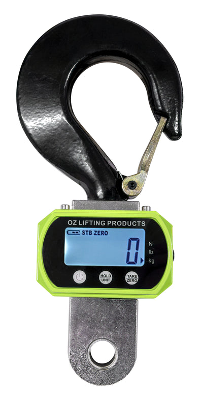 OZ Lifting 1500lbs Dynamometer and top hook assembly for .75 T lever hoists – OZ075DYNO