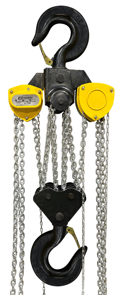 OZ Lifting 60000lbs 30 Ton Premium Chain Hoist 26 ft lift with overload protection – OZ300-26CHOP