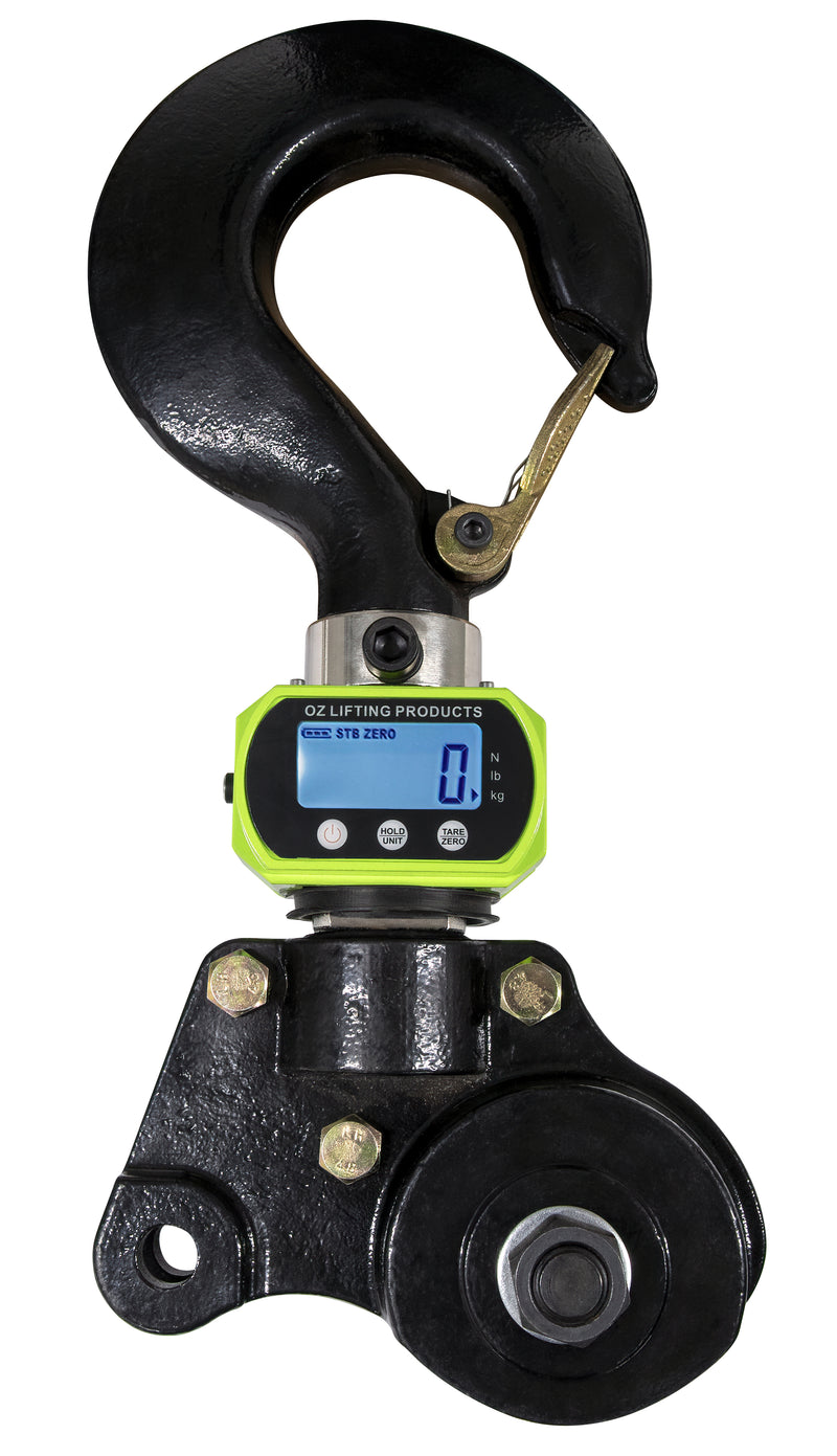 OZ Lifting 18000lbs Dynamometer and top hook assembly for 9 T lever hoists – OZ900DYNO