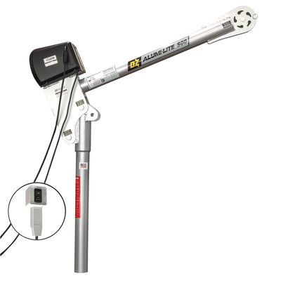 OZ Lifting 500lbs steel Davit Crane with 115V AC Electric Winch – OZ500DAV-ACW