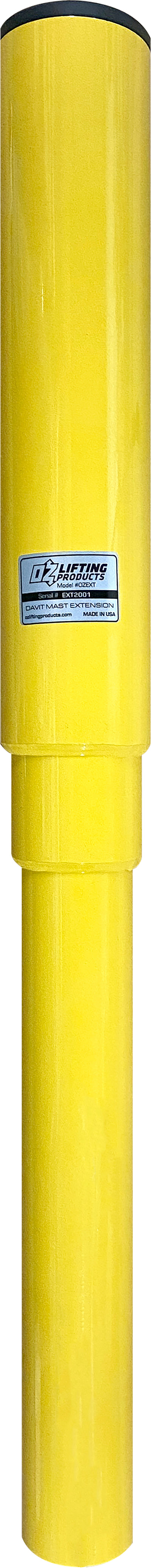 OZ Lifting Mast extension for OZTP500DAV davit cranes (Adds 24 inches of height to Davit Crane) – OZEXT2-TP