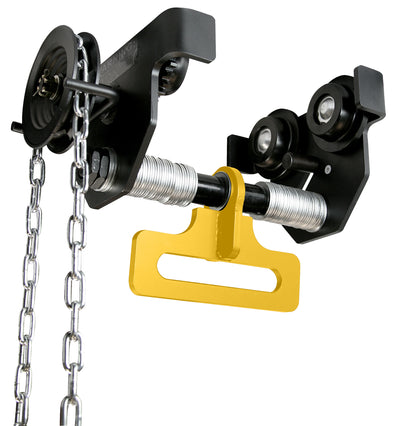 OZ Lifting 1000lbs Geared Beam Trolley with integrated hanger for use with OBH500 and OBH1000 – OZGBT-OBH