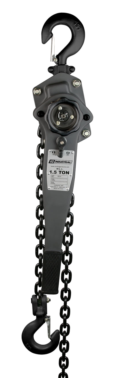 OZ Lifting 3000lbs 1.5 Ton Industrial Lever Hoist 20 ft lift – OZIND150-20LH