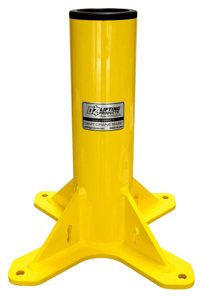 OZ Lifting Pedestal base for OZTP500DAV Tele-Pro® Davit Crane – OZPED2-TP