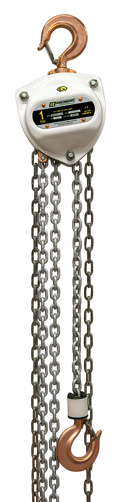 OZ Lifting 2000lbs Spark Resistant Chain Hoist – OZSR010-30CH