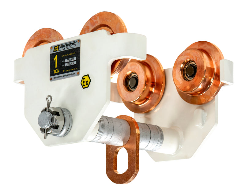 OZ Lifting 1 Ton Spark Resistant Push Beam Trolley – OZSR1PBT