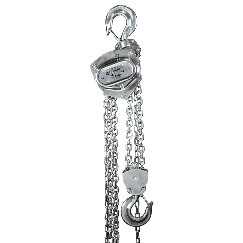 OZ Lifting 4000lbs 2 Ton Stainless Steel Chain Hoist 30 ft lift – OZSS020-30CH