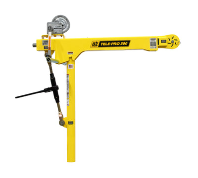 OZ Lifting 500lbs Tele-Pro® Davit Crane with Carbon Steel Brake Winch – OZTP500DAV