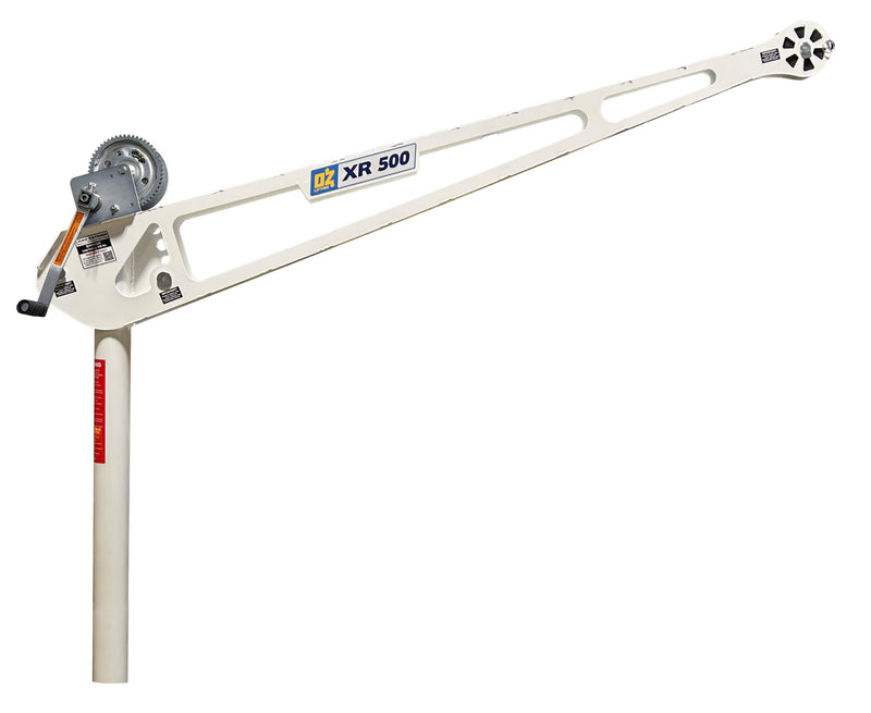 OZ Lifting 1000lbs extended reach Davit Crane with manual minch – OZXR1000DAV