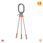 1" Three Leg Thimble-Eye Wire Rope Sling