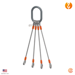 1" Four Leg Thimble-Eye Wire Rope Sling