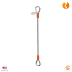 1" Single Leg Thimble-Thimble Wire Rope Sling