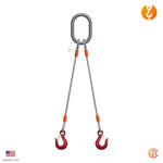 1" Two Leg Eye-Hoist Hook Wire Rope Sling