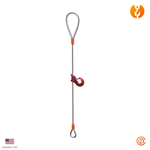 1" Single Leg Sliding Choker Eye-Thimble Wire Rope Sling