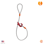 1" Single Leg Sliding Choker Eye-Thimble Wire Rope Sling