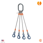 1" Four Leg Self-Locking Hook Wire Rope Sling