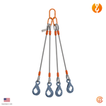 1" Four Leg MLA-Self Locking Hook Wire Rope Sling
