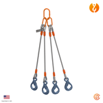 1" Four Leg MLA-Self Locking Hook Wire Rope Sling