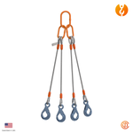 1" Four Leg MLA-Self Locking Hook Wire Rope Sling