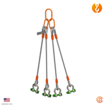 1" Four Leg MLA-Shackle Wire Rope Sling
