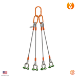 1" Four Leg MLA-Shackle Wire Rope Sling