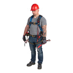 KStrong® Kapture™ Essential+ 5-Point FBH with Back Pad, TB Waist Belt and Legs, 3 D-rings (ANSI)-UFH16231GP