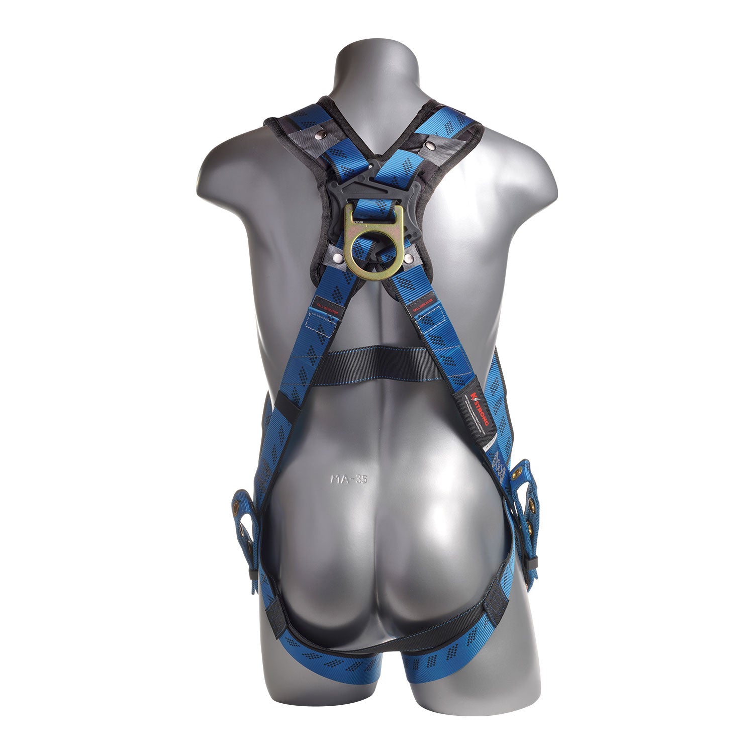 KStrong® Kapture™ Essential 3-Point Full Body Harness with Removable Shoulder Padding, Dorsal D-ring, TB Legs (ANSI)