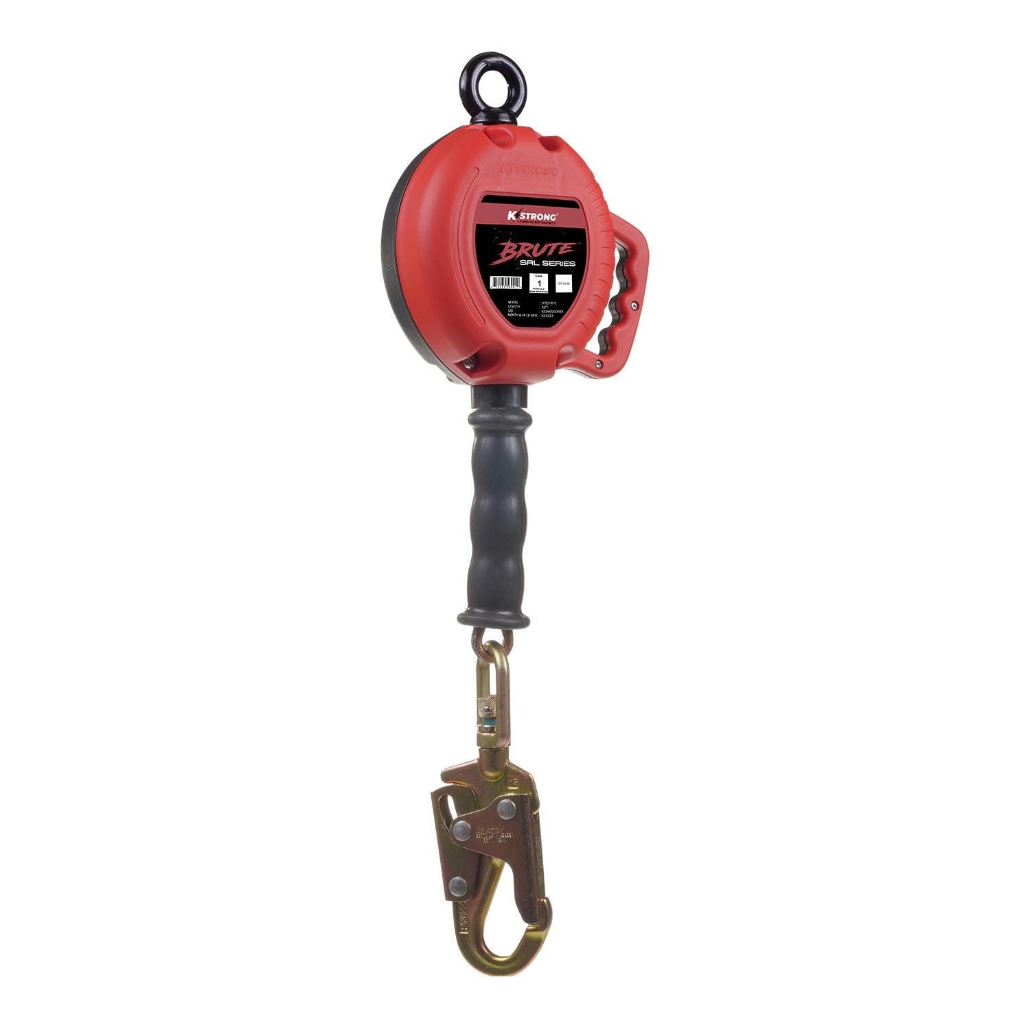 KStrong® BRUTE™ 10 ft. Cable SRL with snap hook. Includes installation carabiner (ANSI)