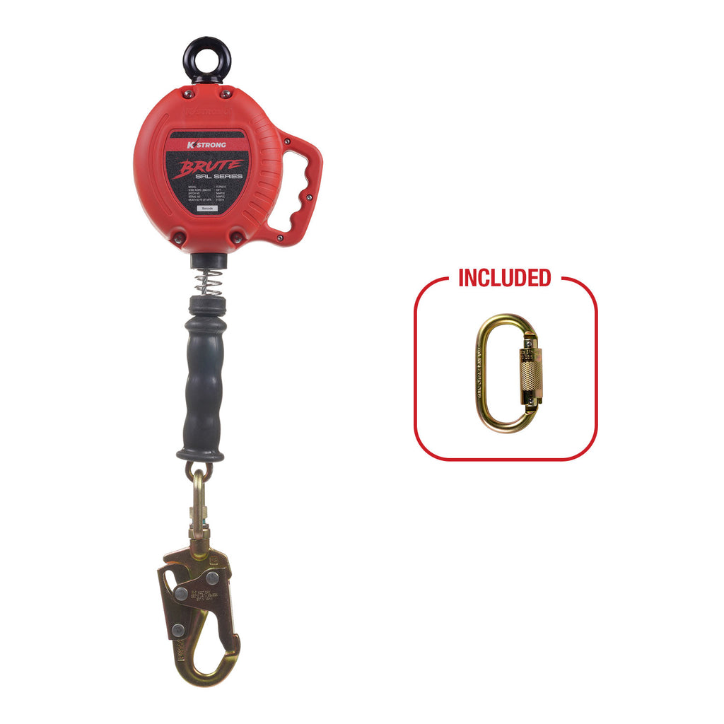 【K0u810】10kg×4 20kg×2 KStrong® BRUTE™ 10 ft. Cable SRL with snap hook. Includes