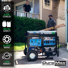 10000 Watt Dual Fuel Portable HX Generator w/ CO Alert - DuroMax