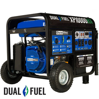 10000 Watt Dual Fuel Portable HX Generator w/ CO Alert - DuroMax