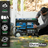 13000 Watt Tri Fuel Portable HXT Generator w/ CO Alert - DuroMax PREORDER