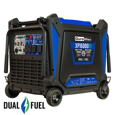 16000 Watt Dual Fuel Portable Inverter Generator w/ CO Alert - DuroMax-XP16000iH