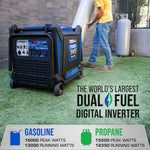 16000 Watt Dual Fuel Portable Inverter Generator w/ CO Alert - DuroMax-XP16000iH