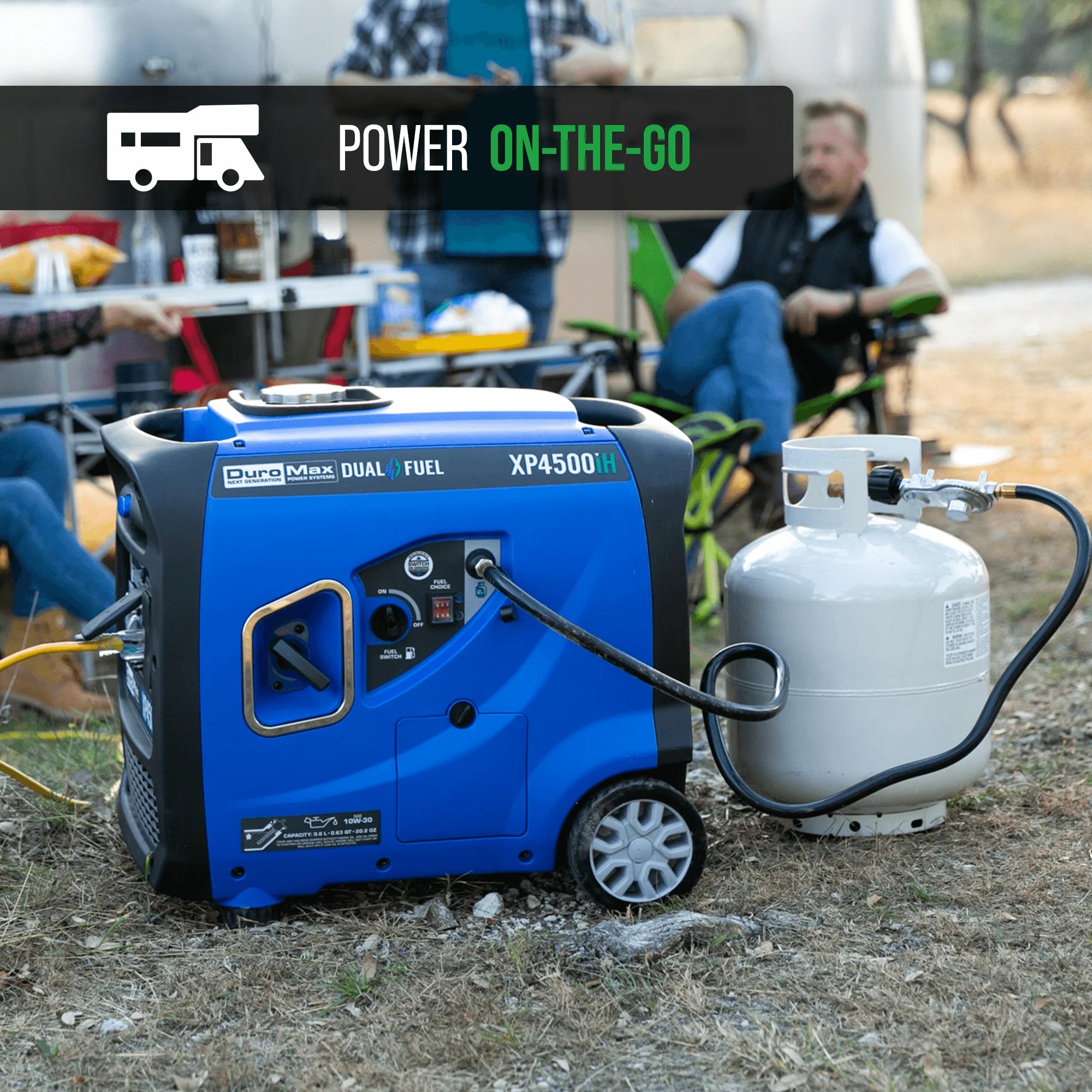 4500 Watt Dual Fuel Portable Inverter Generator w/ CO Alert - DuroMax