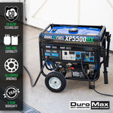 5500 Watt Dual Fuel Portable HX Generator w/ CO Alert - DuroMax