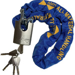 SCLK6-LockAid 3/8" (10mm) x 6ft Security Chain with Chain Sleeve and Stainless Steel Padlock - SCLK6